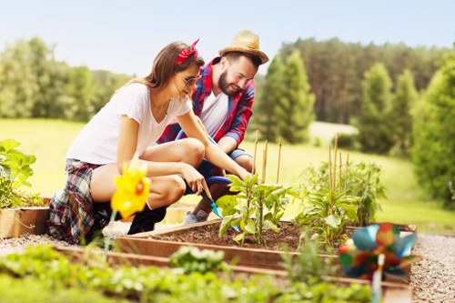 Garden waste recycling and sustainable landscaping at Grange Park