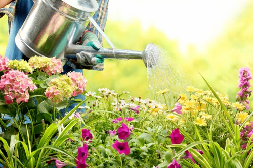 Outdoor patio maintenance and sealing for a refreshed garden area
